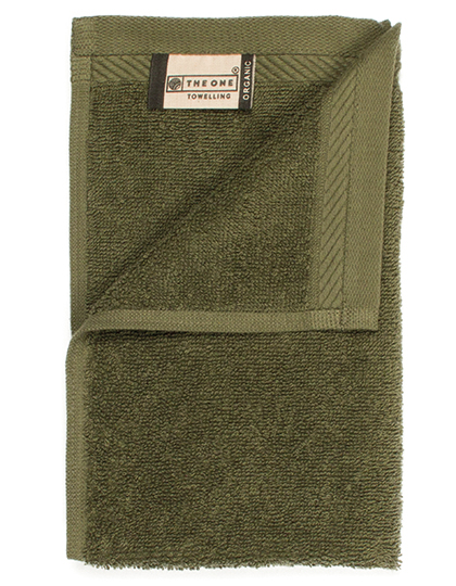 The One Towelling® | Organic Guest Towel - olive green, 30 x 50 cm