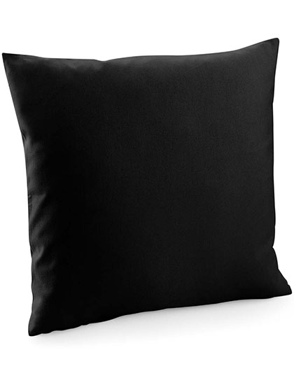Westford Mill | Fairtrade Canvas Cushion Cover - black,