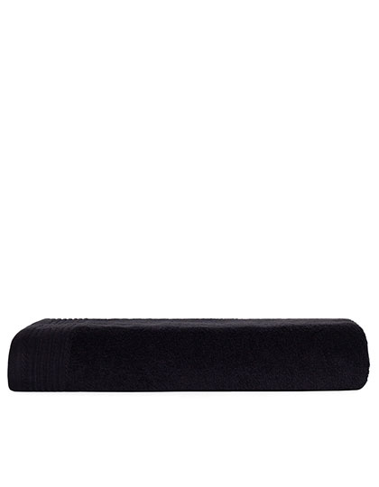 The One Towelling® | Classic Beach Towel - black, 100 x 180 cm