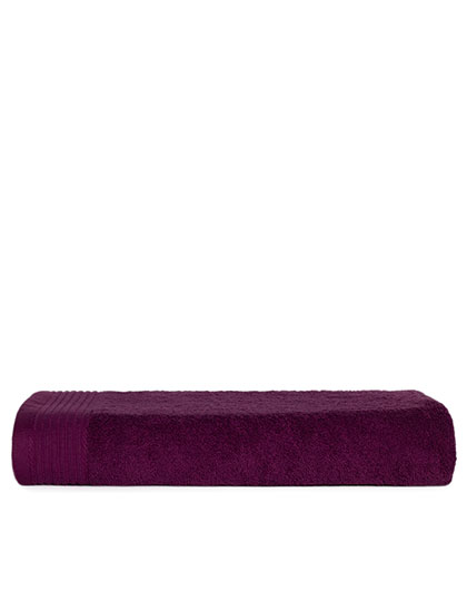 The One Towelling® | Classic Beach Towel - plum, 100 x 180 cm