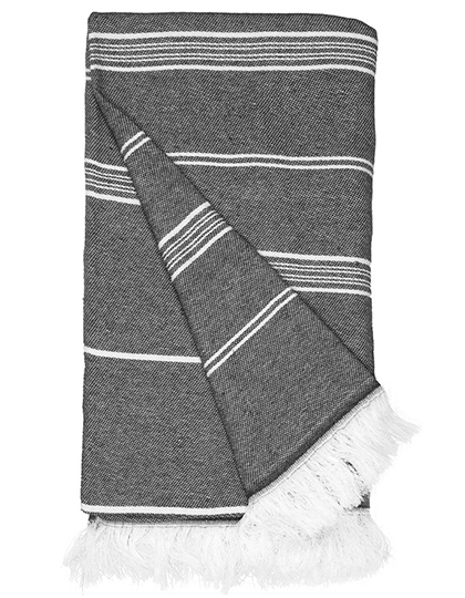The One Towelling® | Hamam Towel - steel grey, 100 x 180 cm