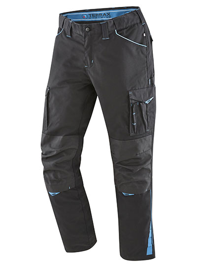Terrax Workwear | Men´s Work Trousers - black / azure,