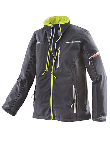 Terrax Workwear | Men´s Softshell Jacket - black / lime,
