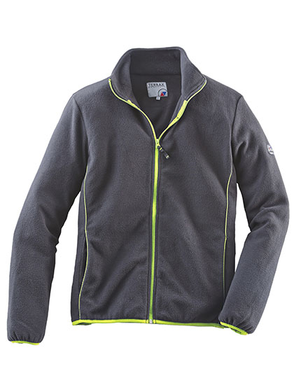 Terrax Workwear | Men´s Professional Fleece Jacket - black / lime,