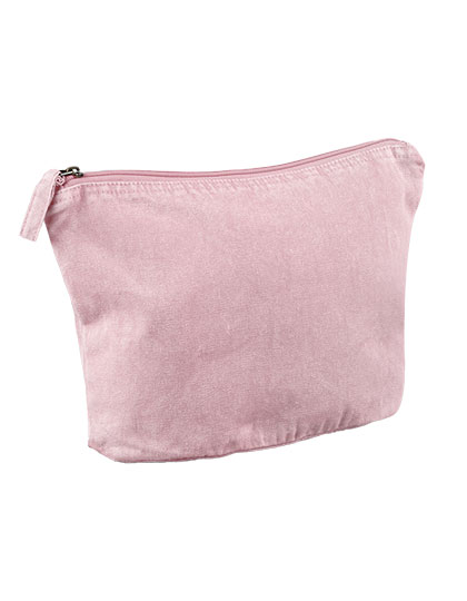Westford Mill | Garment Dyed Accessory Bag - vintage dusky pink, M (21 x 18 x 9 cm)
