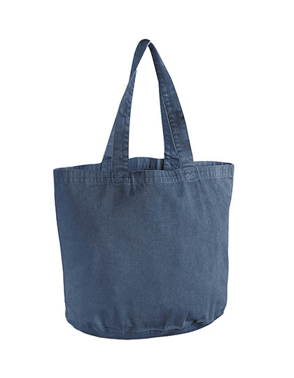 Westford Mill | Garment Dyed Shopper - vintage denim, 38,5 x 34 x 22 cm