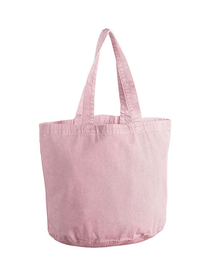 Westford Mill | Garment Dyed Shopper - vintage dusky pink, 38,5 x 34 x 22 cm