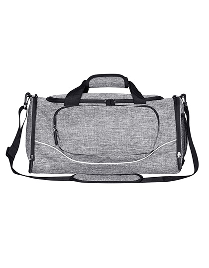 Bags2GO | Allround Sports Bag - Boston - grey melange, 50 x 25 x 25 cm
