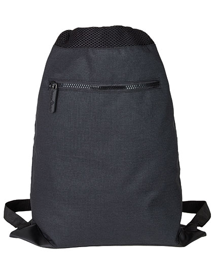 Bags2GO | Gymsac - Montreal - black melange, 43 x 34 cm