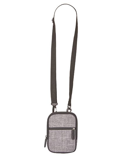 Bags2GO | Festival Bag 1 - Palm Springs - grey melange, 17 x 13 x 2,5 cm