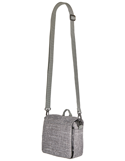 Bags2GO | Small Messenger Bag - Philadelphia - grey melange, 18 x 16 x 5 cm