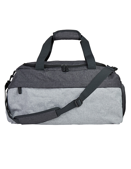Bags2GO | Small Sports Bag - Stavanger - dark grey melange / light grey melange, 53 x 26 x 26 cm