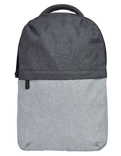 Bags2GO | Daypack - Stockholm - dark grey melange / light grey melange, 43 x 30 x 10 cm