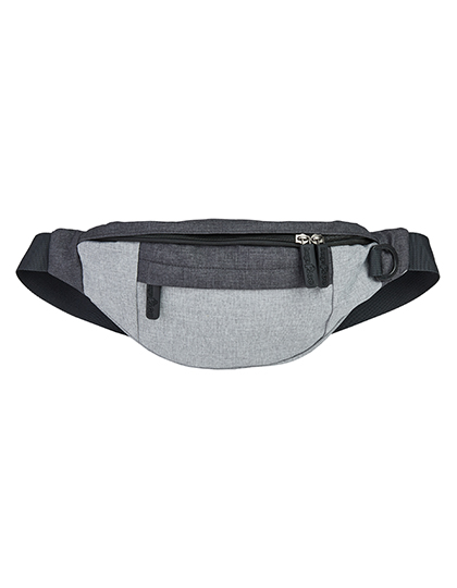 Bags2GO | Hip Bag - Helsinki - dark grey melange / light grey melange, 36 x 15 x 7,5 cm