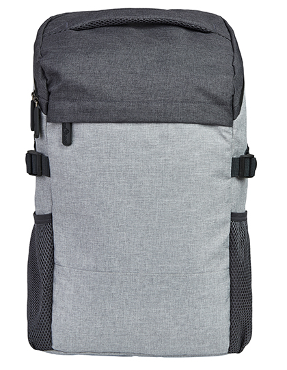 Bags2GO | Backpack - Copenhagen - dark grey melange / light grey melange, 45 x 30 x 11 cm