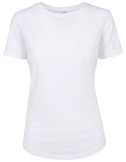Dámské tričko s krátkým rukávem Build Your Brand Ladies´ Fit Tee - white,