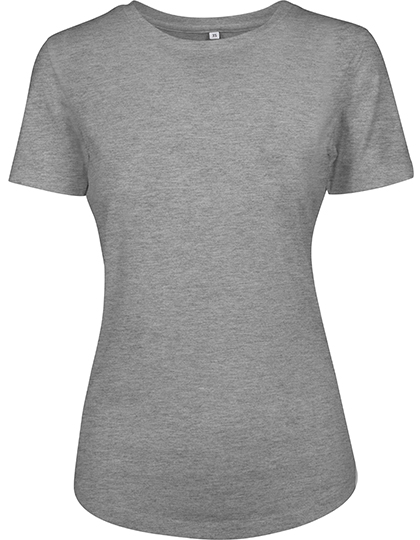 Dámské tričko s krátkým rukávem Build Your Brand Ladies´ Fit Tee - heather grey,