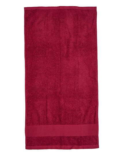 Fair Towel | Organic Cozy Bath Sheet - burgundy, 100 x 150 cm