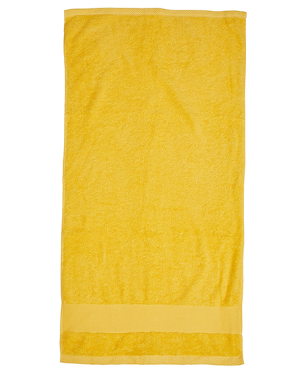 Fair Towel | Organic Cozy Bath Sheet - sunflower yellow, 100 x 150 cm