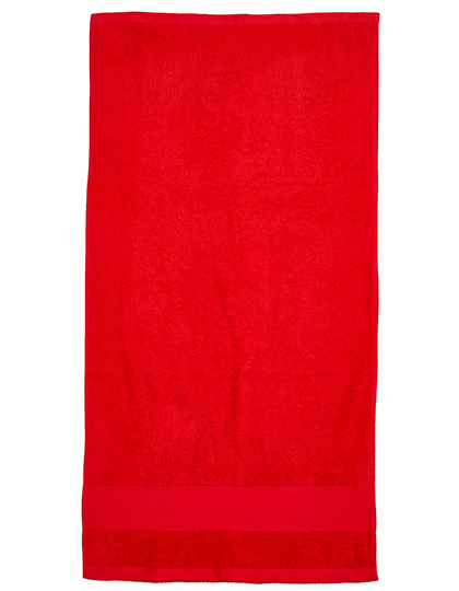Fair Towel | Organic Cozy Bath Sheet - red, 100 x 150 cm