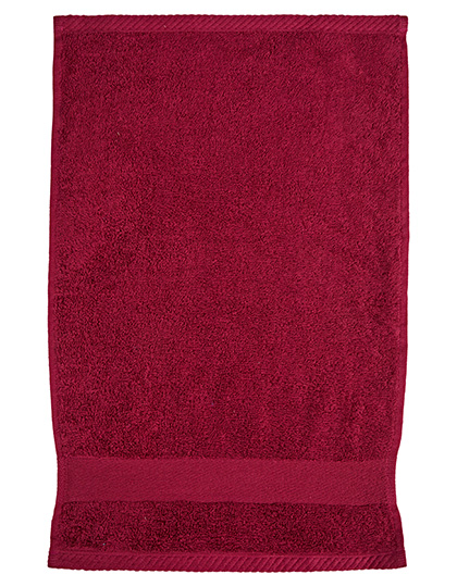 Fair Towel | Organic Cozy Guest Towel - burgundy, 30 x 50 cm