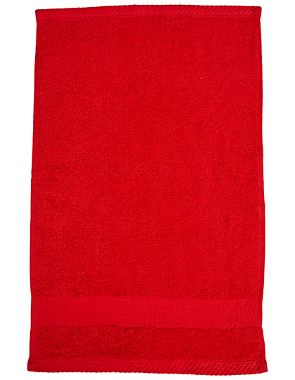 Fair Towel | Organic Cozy Guest Towel - red, 30 x 50 cm