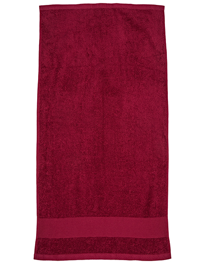 Fair Towel | Organic Cozy Hand Towel - burgundy, 50 x 100 cm