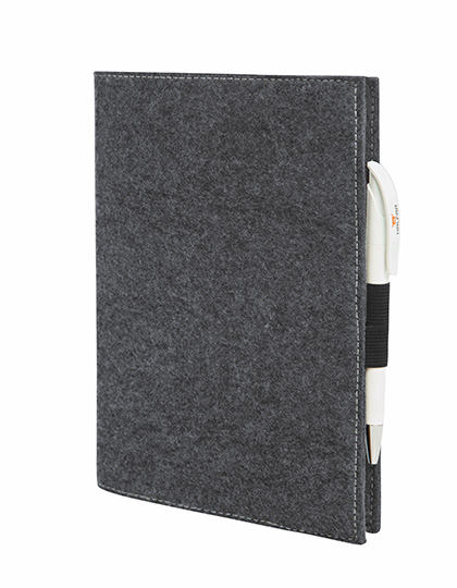 Halfar | Felt Cover Eco M - anthracite, 17 x 23 x 1 cm