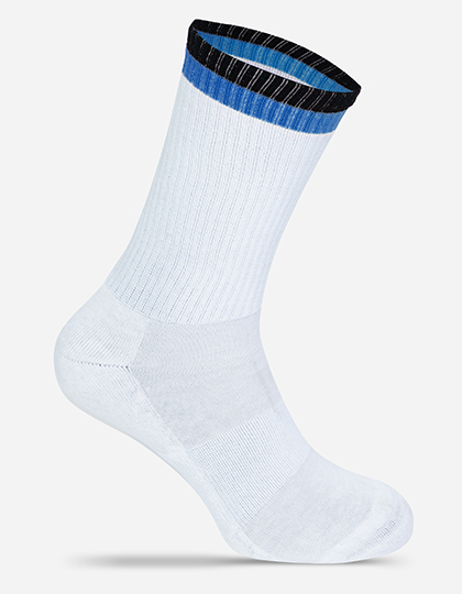 MR. SOCKS | Tennis Socks Two Tone - white / black / blue,