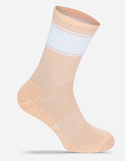 MR. SOCKS | Tennis Socks Colored - peach / white,