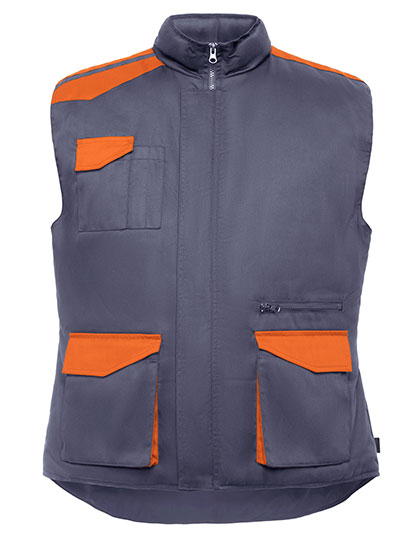 Vesta Roly Workwear Multipocket Vest Armada - lead 23 / orange 31,