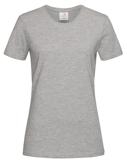 Dámské tričko s krátkým rukávem Stedman® Classic-T Fitted Women - grey heather, 3XL