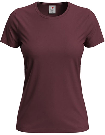 Dámské tričko s krátkým rukávem Stedman® Classic-T Fitted Women - bordeaux,