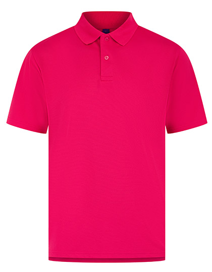 Henbury | Men´s Coolplus® Wicking Polo Shirt - bright pink,