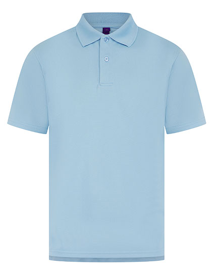 Henbury | Men´s Coolplus® Wicking Polo Shirt - light blue,