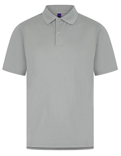 Henbury | Men´s Coolplus® Wicking Polo Shirt - silver grey (solid),