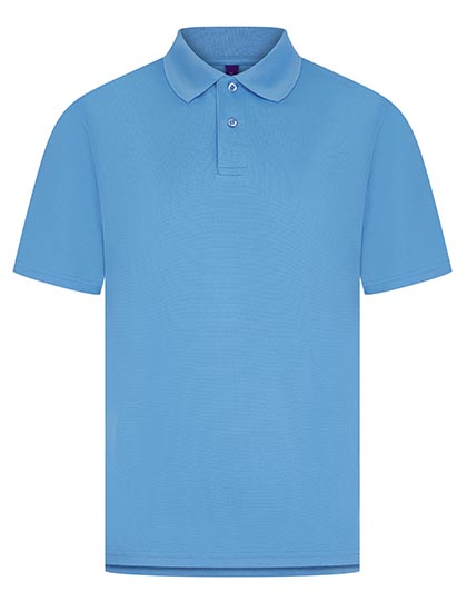 Henbury | Men´s Coolplus® Wicking Polo Shirt - mid blue,