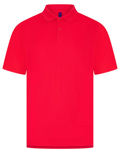 Henbury | Men´s Coolplus® Wicking Polo Shirt - red,