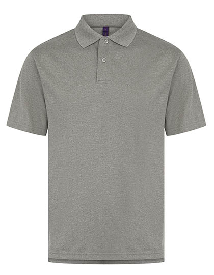 Henbury | Men´s Coolplus® Wicking Polo Shirt - heather grey,