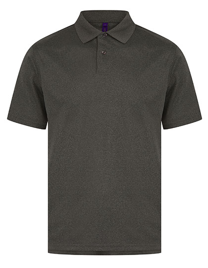 Henbury | Men´s Coolplus® Wicking Polo Shirt - heather charcoal,
