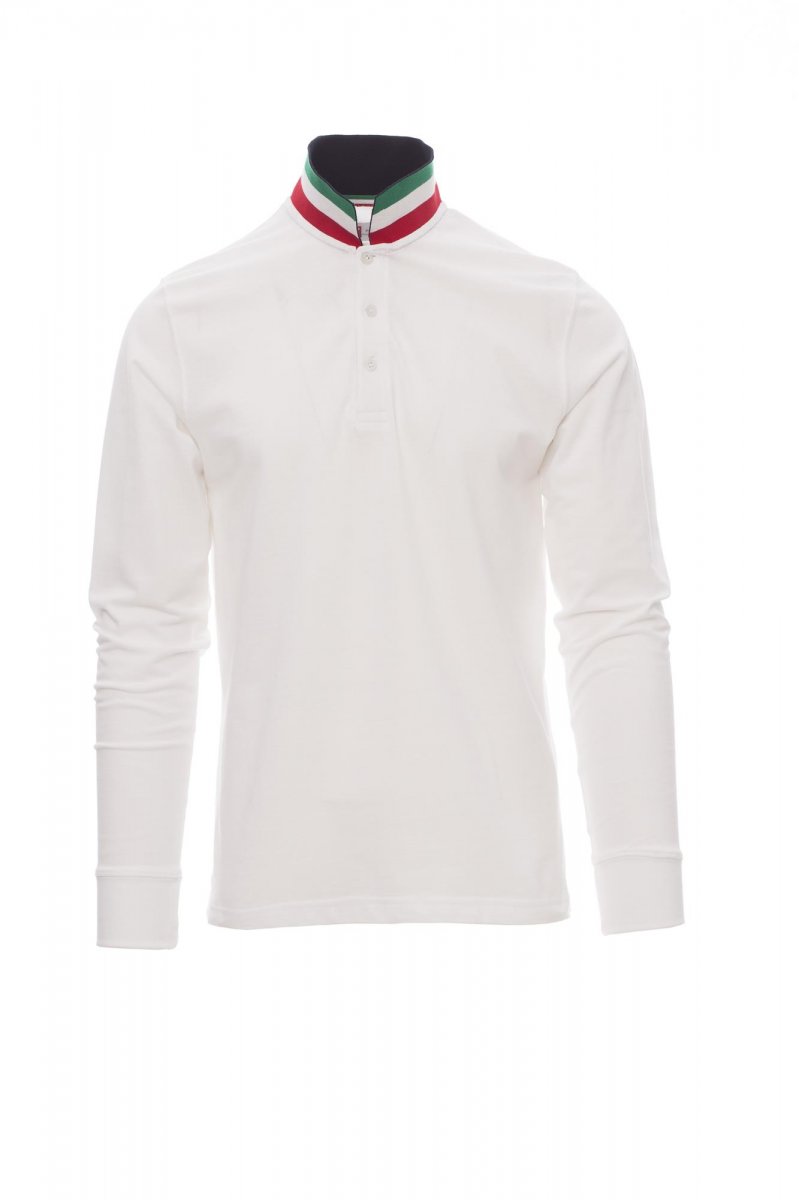 PAYPER | Polo LS LONG NATION - bílá / itálie,