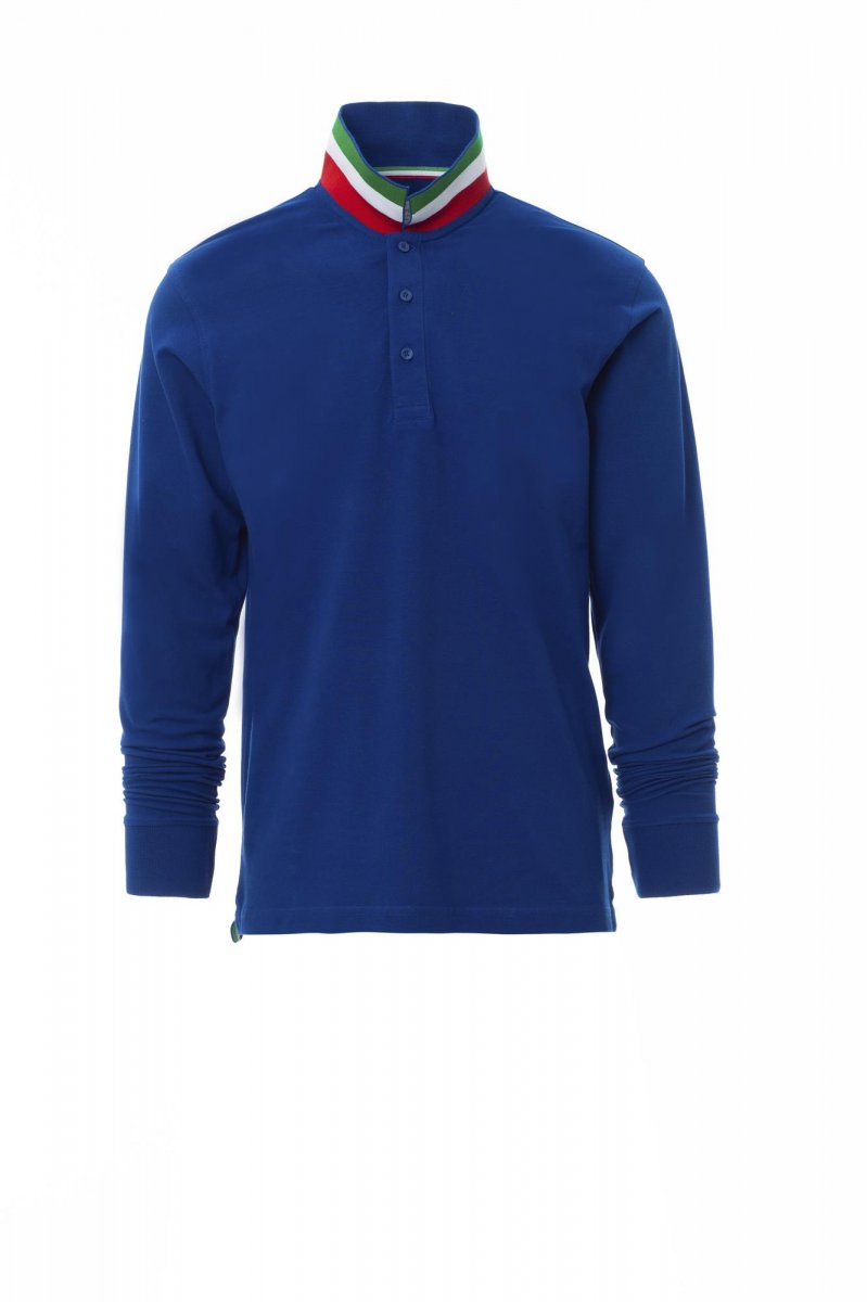 PAYPER | Polo LS LONG NATION - královská modrá / itálie,