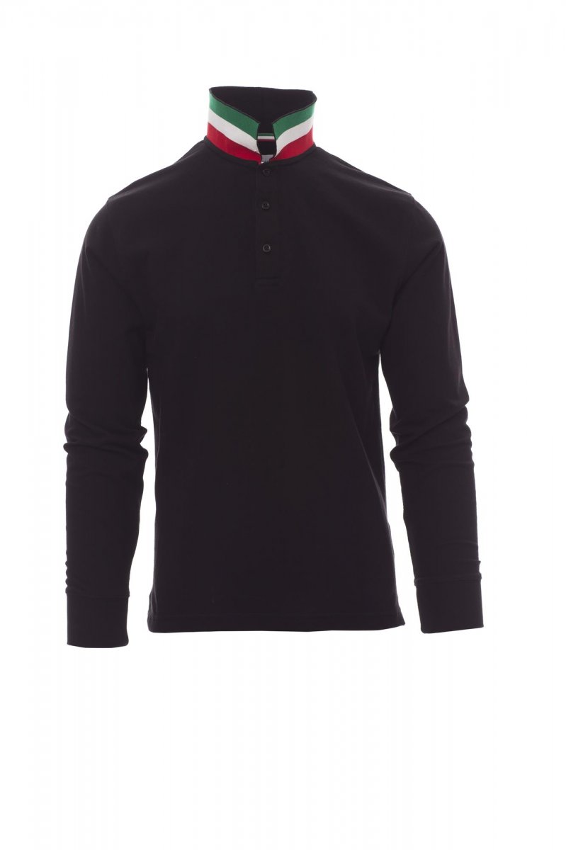 PAYPER | Polo LS LONG NATION - černá / itálie,