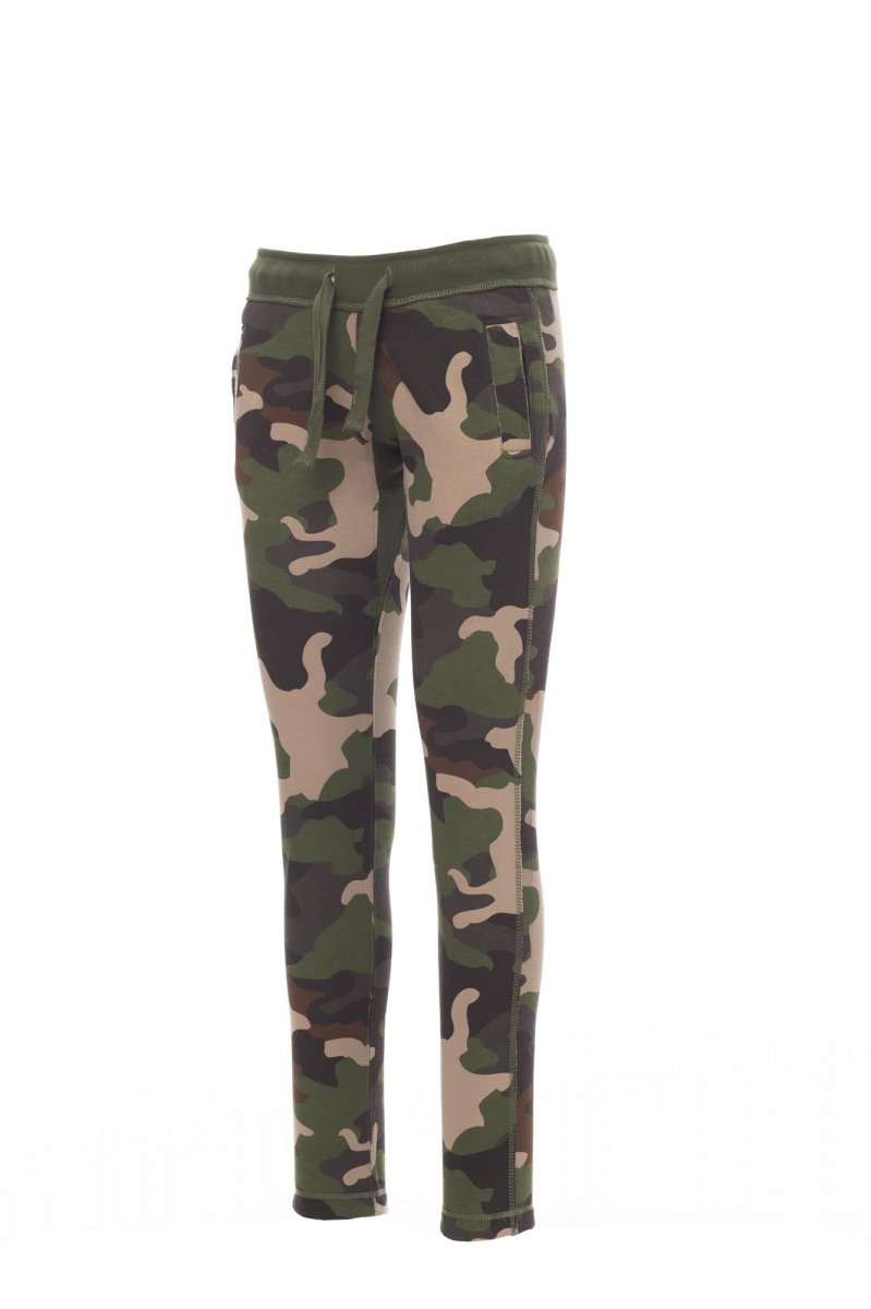 PAYPER | Kalhoty COLLEGE LADY - maskáčová melanžová,