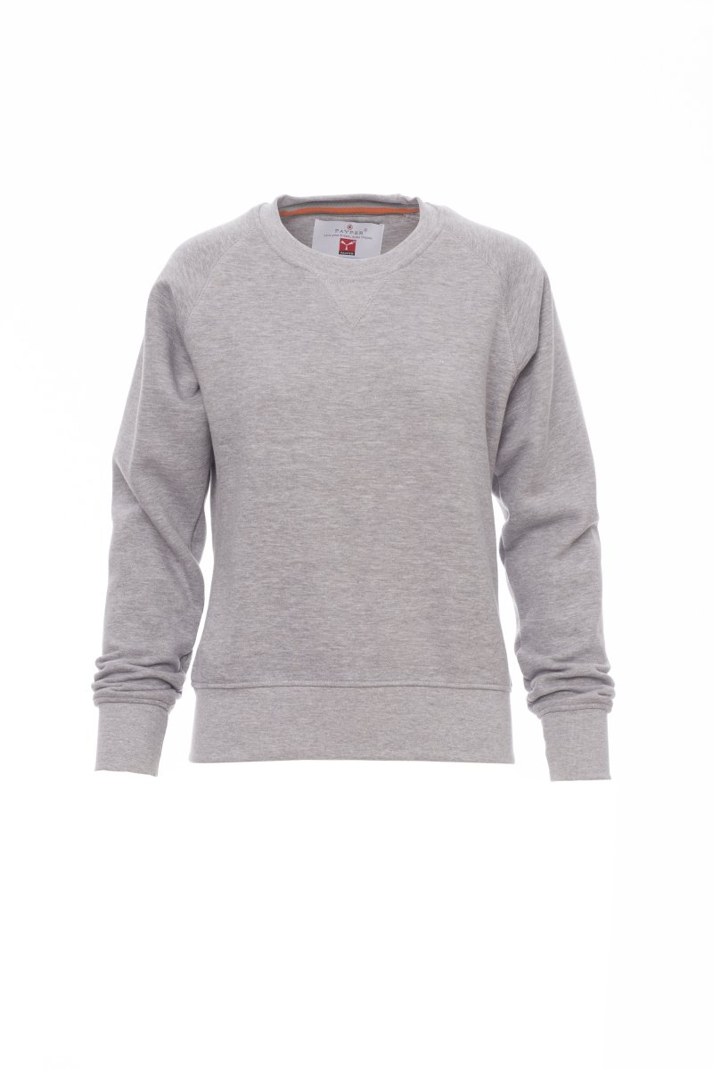 PAYPER | Mikina crewneck MISTRAL+LADY MELANGE - šedá melanžová,