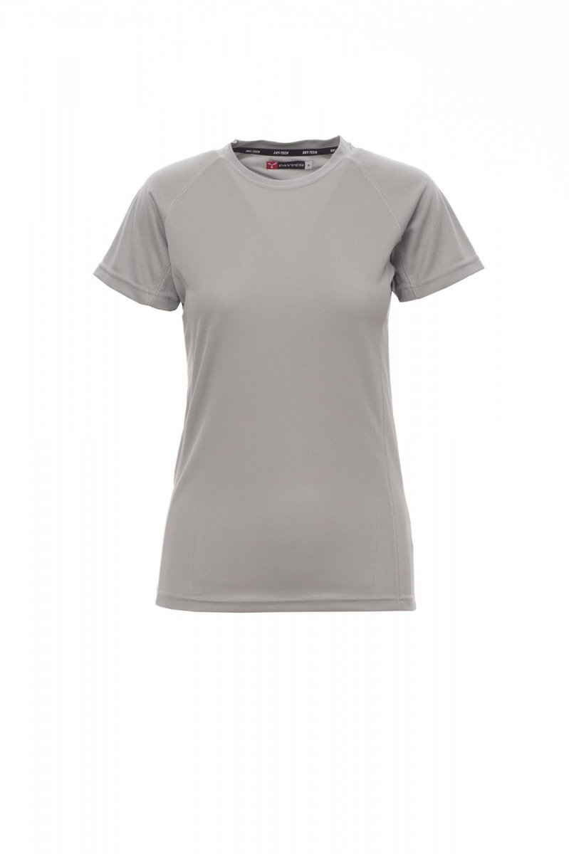 PAYPER | Tričko kr. rukáv RUNNER LADY - světle šedá,