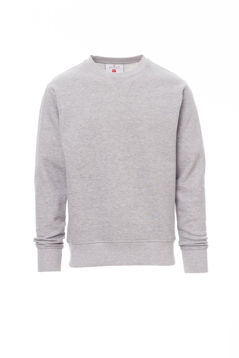 PAYPER | Mikina crewneck ORLANDO MELANGE - šedá melanžová,