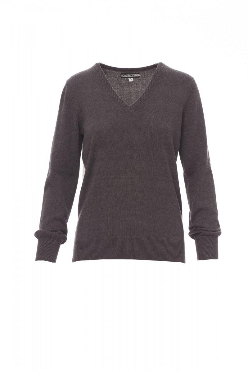 PAYPER | Svetr BUSINESS LADY MELANGE - popelavě šedá melanžová,