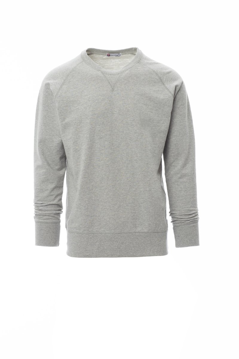 PAYPER | Mikina crewneck MALIBU+ MELANGE - šedá melanžová,