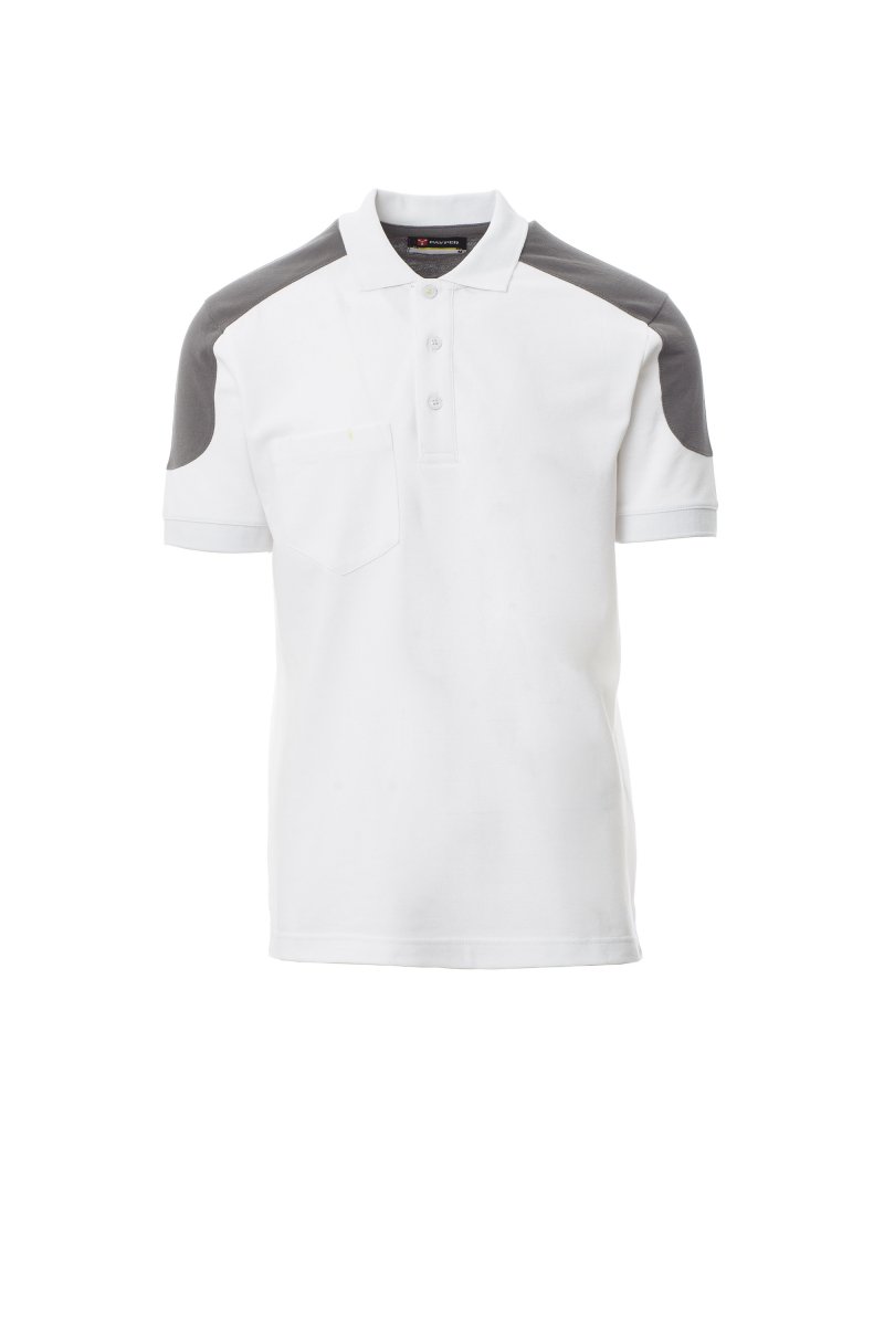 PAYPER | Polo COMPANY - bianco / smoke,